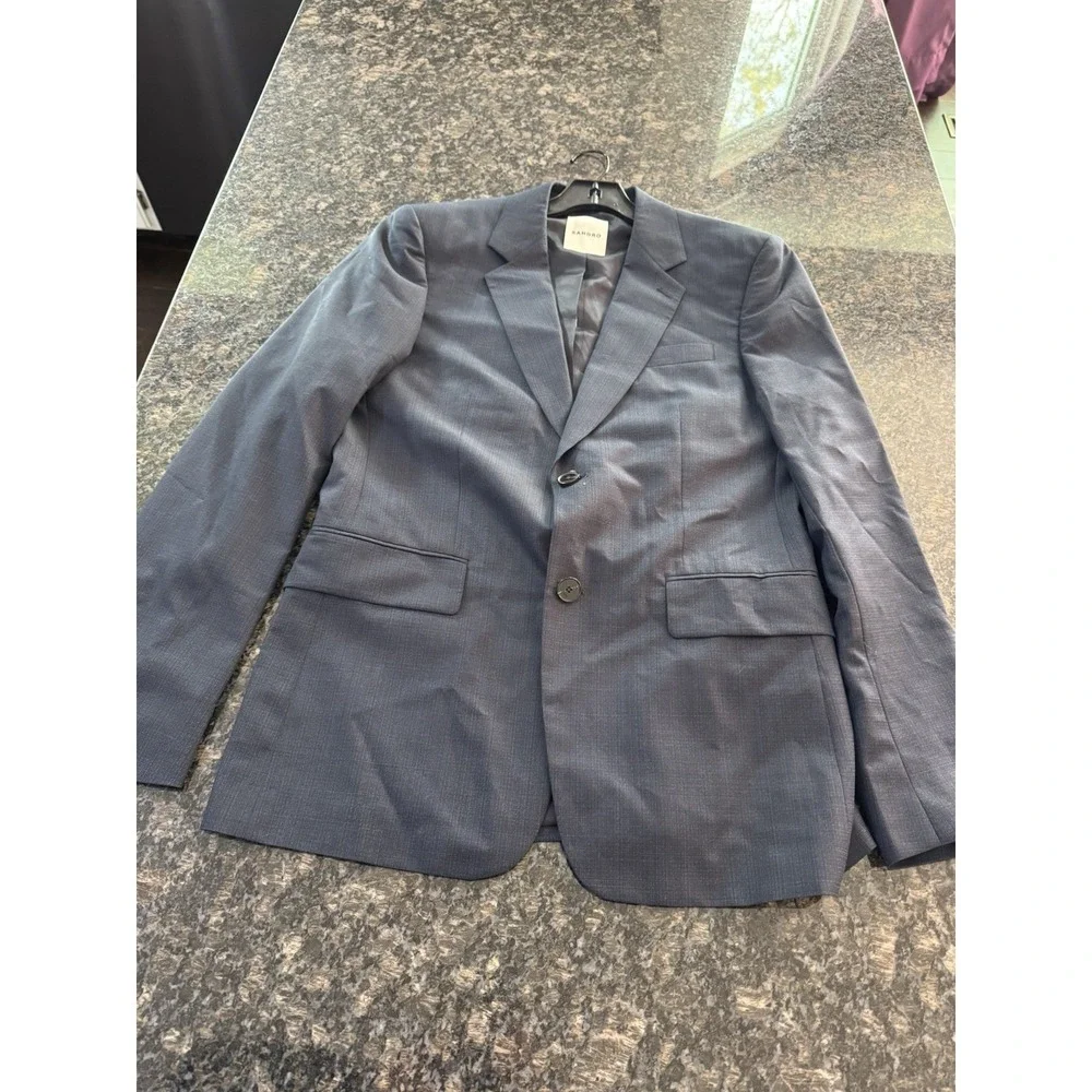 SANDRO Wool-tweed blazer Suit Jacket. NWT Size 48. NWT $790‎